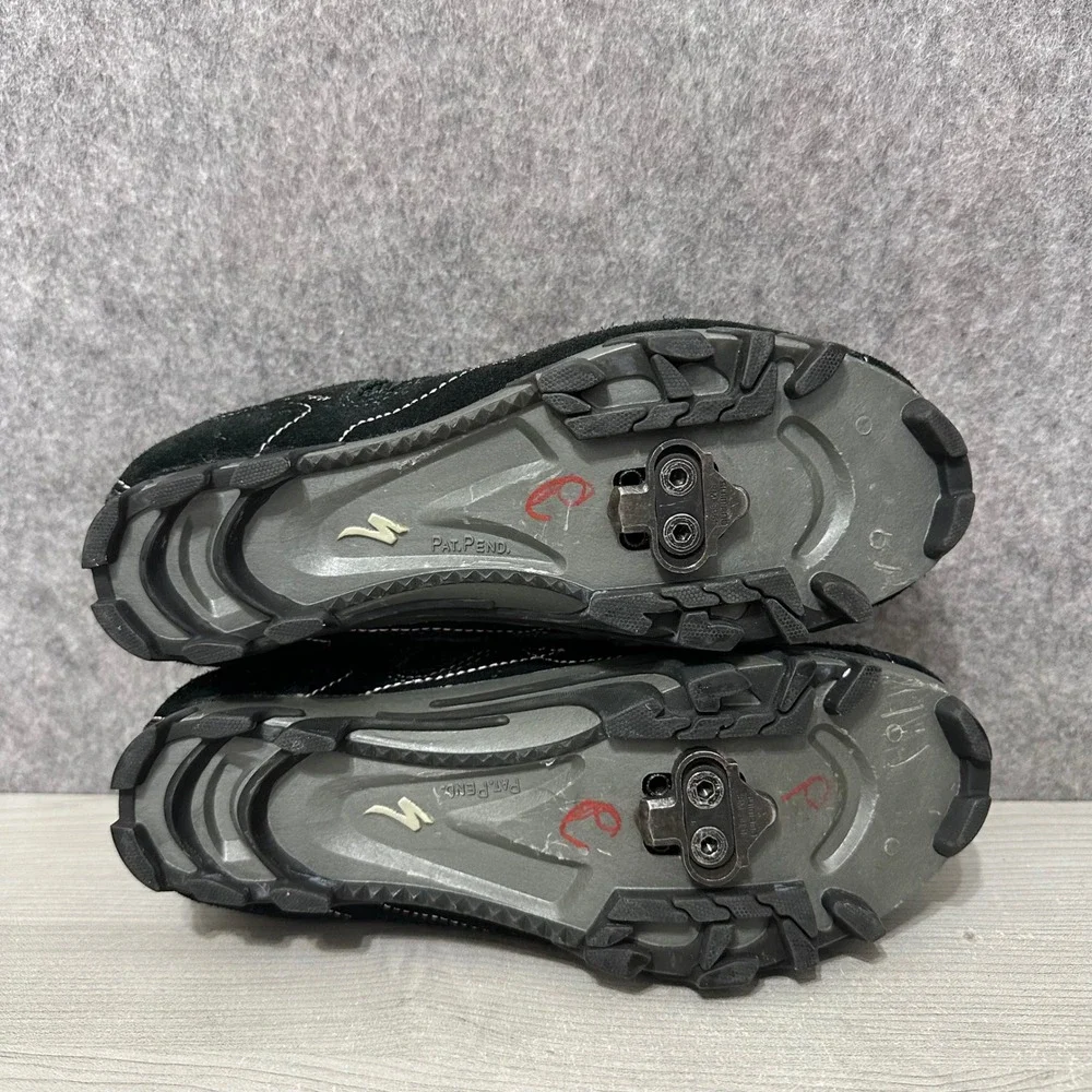 Specialized Riata Mountain Bike Shoes Womens 7.5 Black Pink‎ Hook Loop Cycling